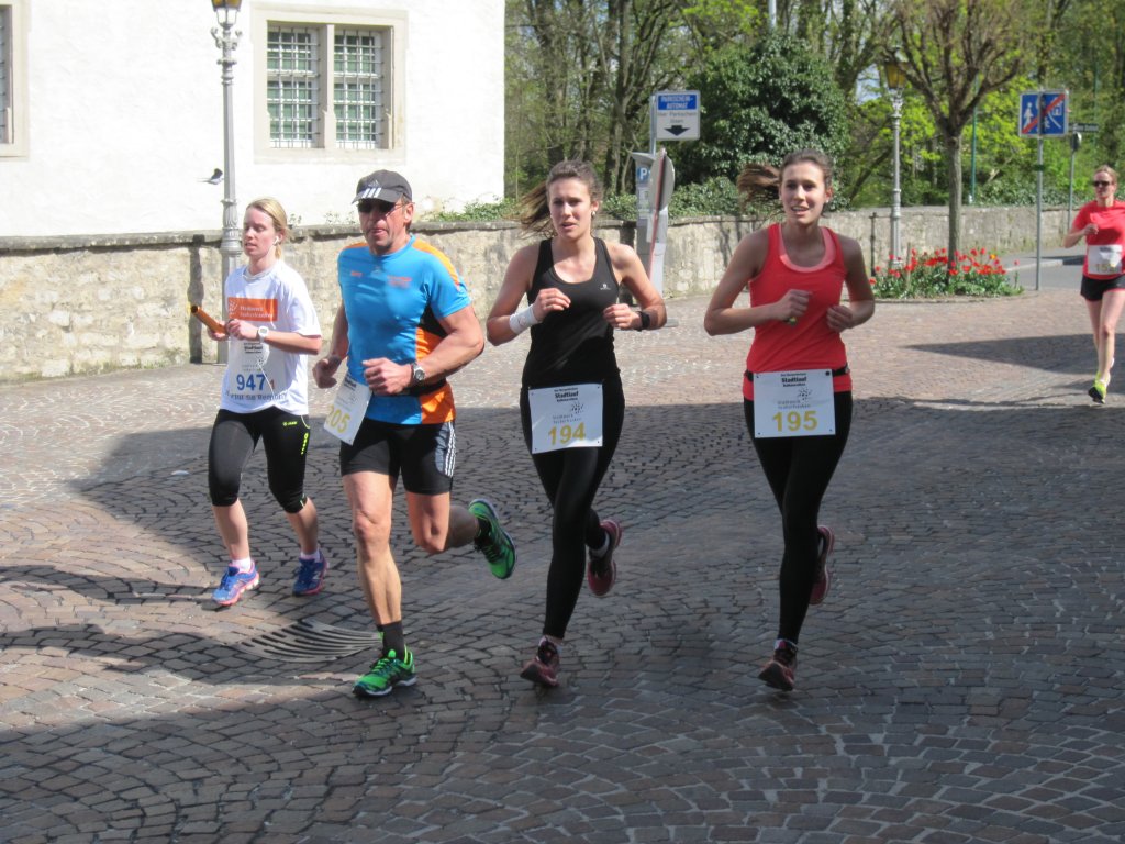 Georg, Nadine und Melinda Keim beim 10, Stadtlauf Bad Mergentheim