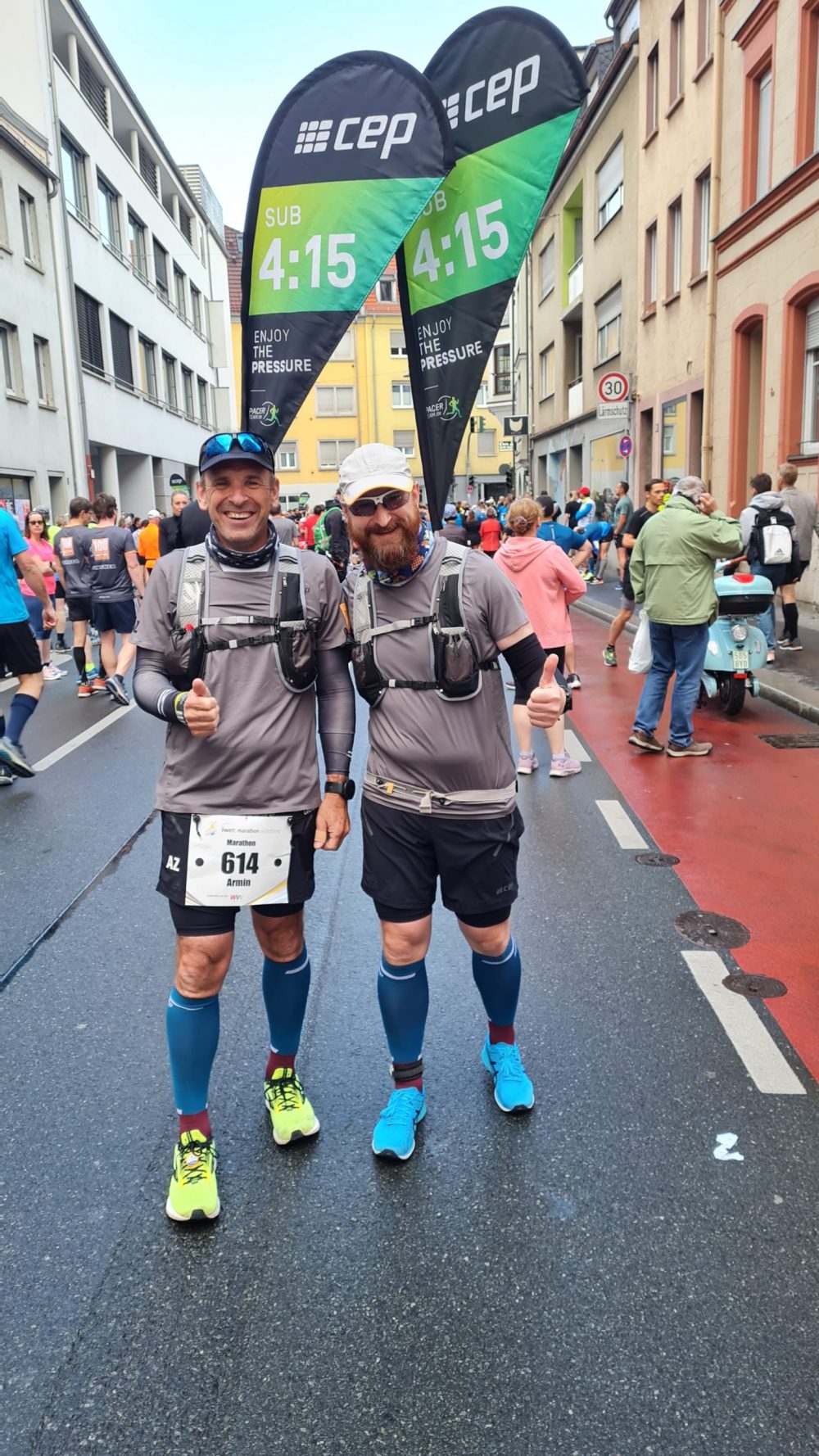 Ronny und Armin Zugläufer Marathon 4:15 Std.